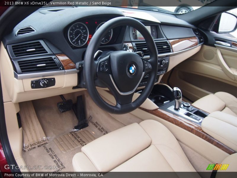 Vermilion Red Metallic / Sand Beige 2013 BMW X6 xDrive35i