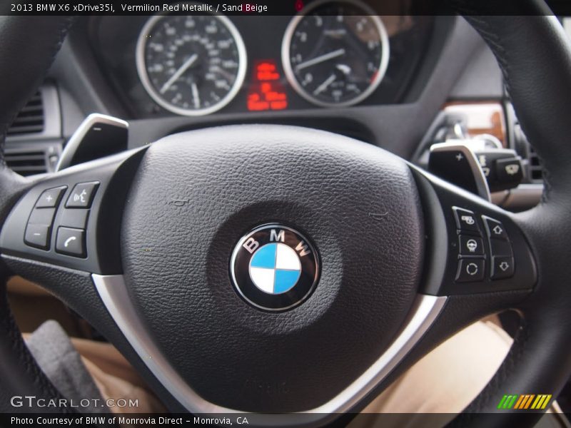 Vermilion Red Metallic / Sand Beige 2013 BMW X6 xDrive35i