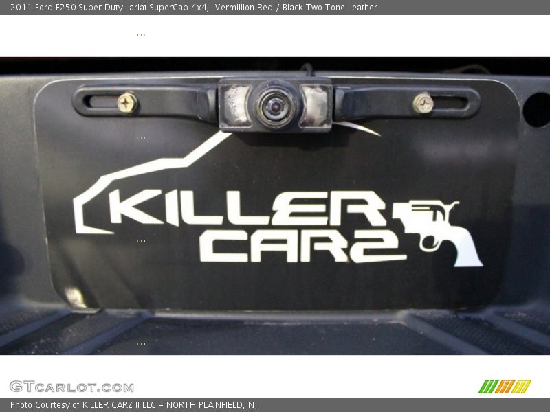 Vermillion Red / Black Two Tone Leather 2011 Ford F250 Super Duty Lariat SuperCab 4x4