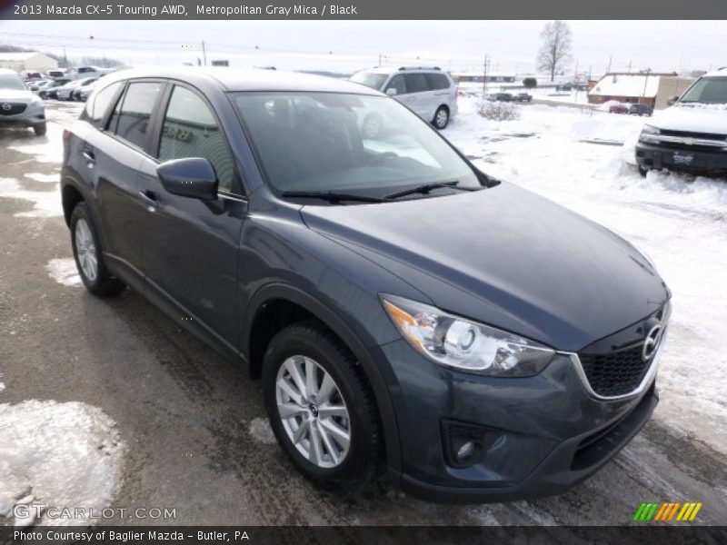 Metropolitan Gray Mica / Black 2013 Mazda CX-5 Touring AWD