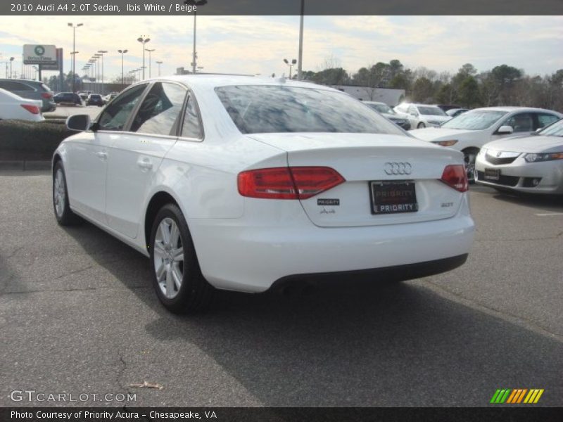 Ibis White / Beige 2010 Audi A4 2.0T Sedan