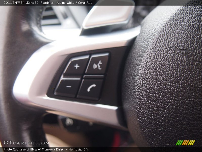 Alpine White / Coral Red 2011 BMW Z4 sDrive30i Roadster