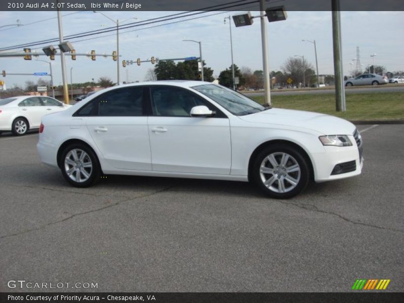 Ibis White / Beige 2010 Audi A4 2.0T Sedan