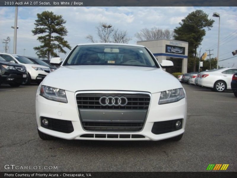 Ibis White / Beige 2010 Audi A4 2.0T Sedan