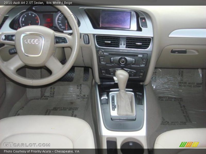 Ibis White / Beige 2010 Audi A4 2.0T Sedan