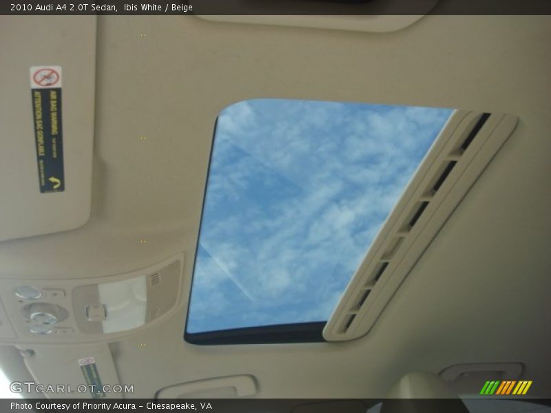 Ibis White / Beige 2010 Audi A4 2.0T Sedan