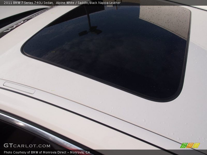 Alpine White / Saddle/Black Nappa Leather 2011 BMW 7 Series 740Li Sedan