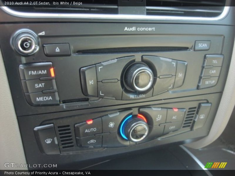 Ibis White / Beige 2010 Audi A4 2.0T Sedan