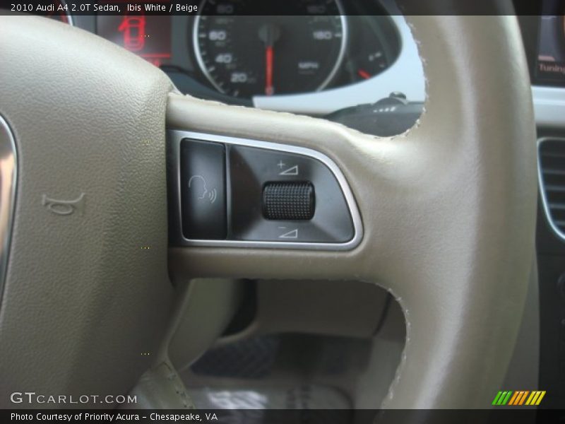 Ibis White / Beige 2010 Audi A4 2.0T Sedan