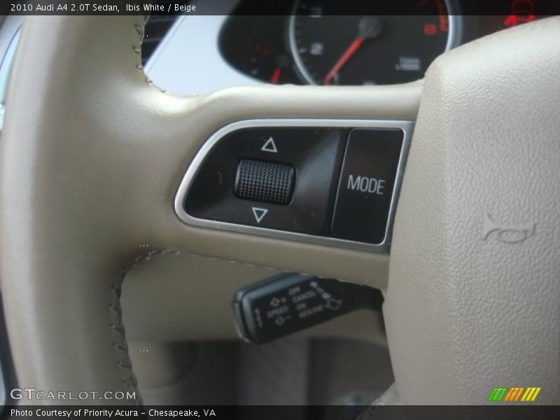 Ibis White / Beige 2010 Audi A4 2.0T Sedan