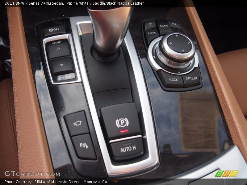 Alpine White / Saddle/Black Nappa Leather 2011 BMW 7 Series 740Li Sedan