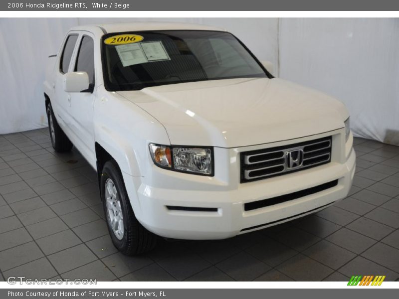 White / Beige 2006 Honda Ridgeline RTS