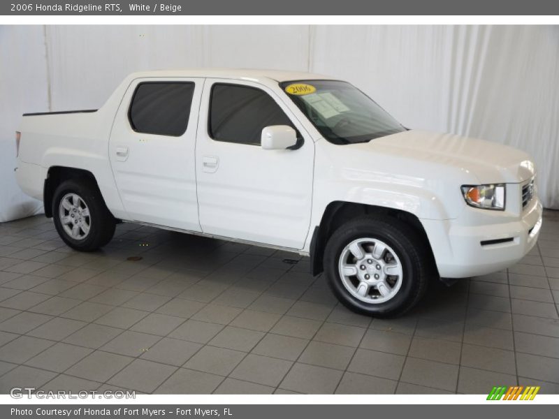 White / Beige 2006 Honda Ridgeline RTS