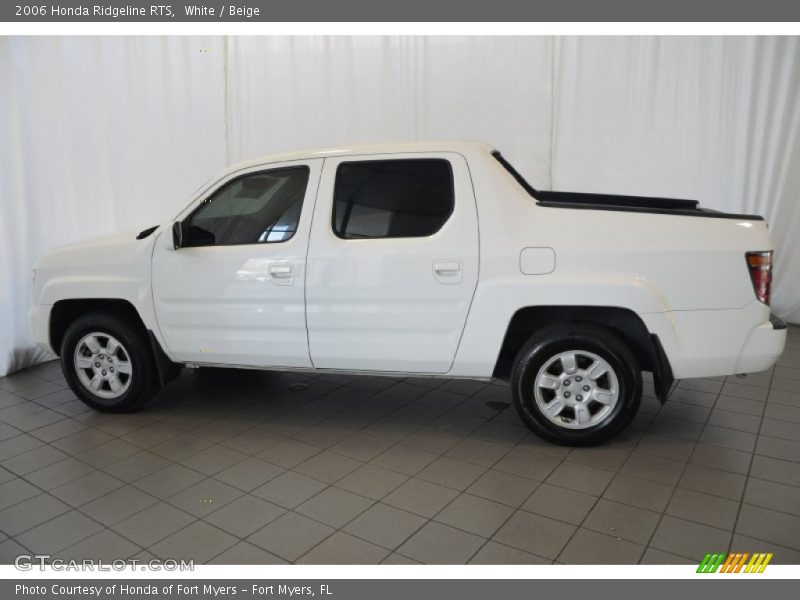 White / Beige 2006 Honda Ridgeline RTS