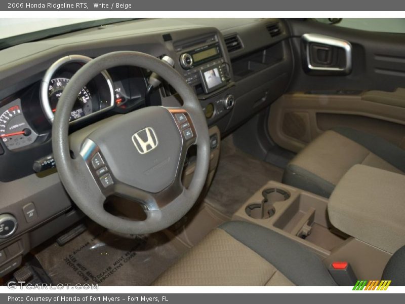 White / Beige 2006 Honda Ridgeline RTS
