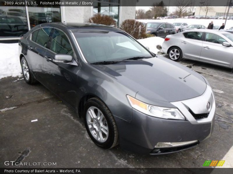 Polished Metal Metallic / Ebony 2009 Acura TL 3.5