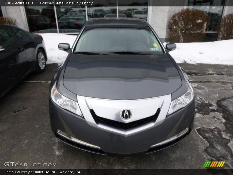 Polished Metal Metallic / Ebony 2009 Acura TL 3.5