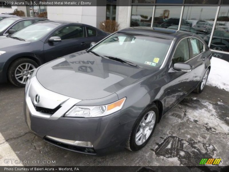 Polished Metal Metallic / Ebony 2009 Acura TL 3.5