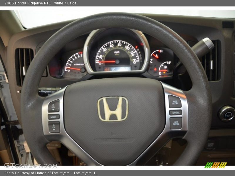 White / Beige 2006 Honda Ridgeline RTS