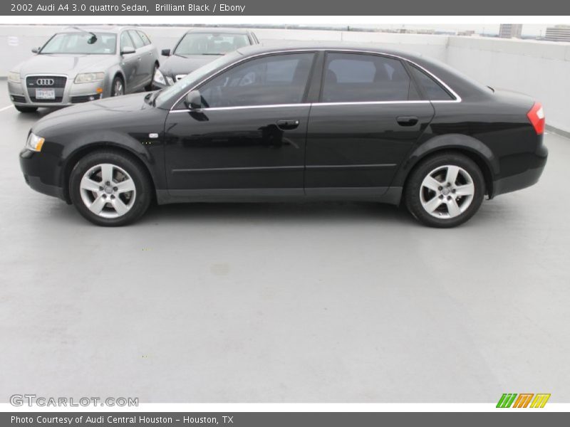 Brilliant Black / Ebony 2002 Audi A4 3.0 quattro Sedan
