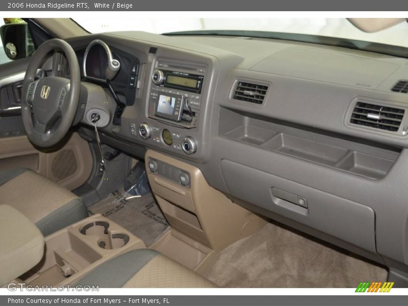 White / Beige 2006 Honda Ridgeline RTS