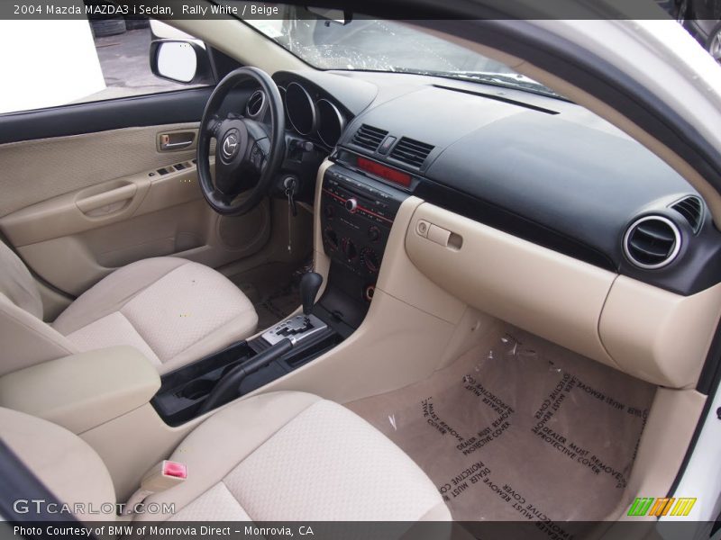 Rally White / Beige 2004 Mazda MAZDA3 i Sedan