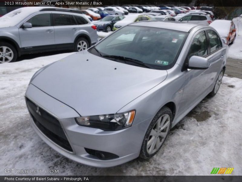 Apex Silver Metallic / Black 2013 Mitsubishi Lancer GT