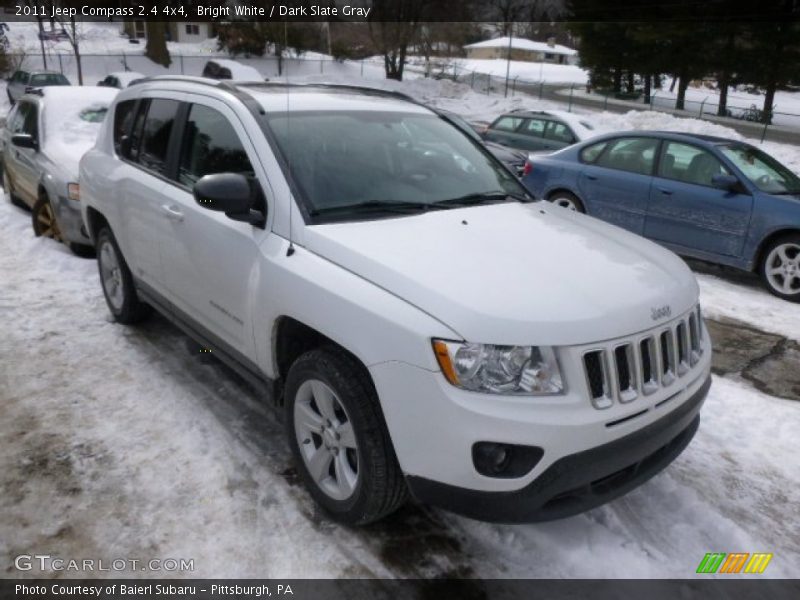 Bright White / Dark Slate Gray 2011 Jeep Compass 2.4 4x4