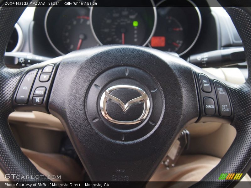 Rally White / Beige 2004 Mazda MAZDA3 i Sedan