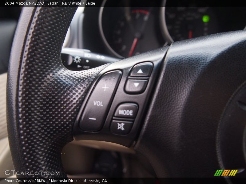 Rally White / Beige 2004 Mazda MAZDA3 i Sedan