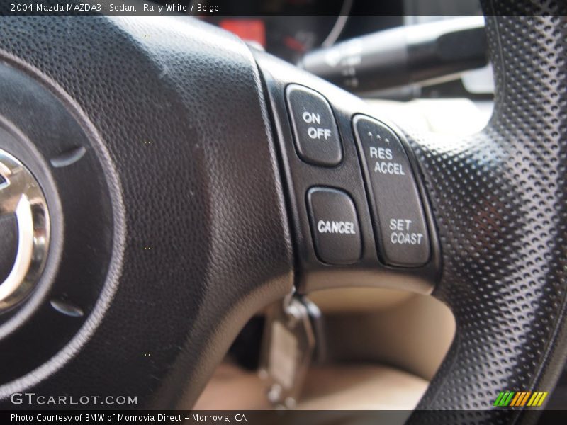 Rally White / Beige 2004 Mazda MAZDA3 i Sedan