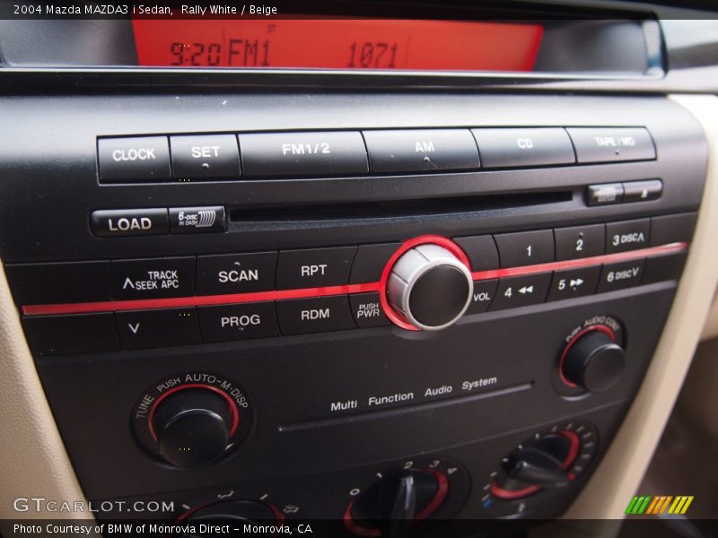 Rally White / Beige 2004 Mazda MAZDA3 i Sedan