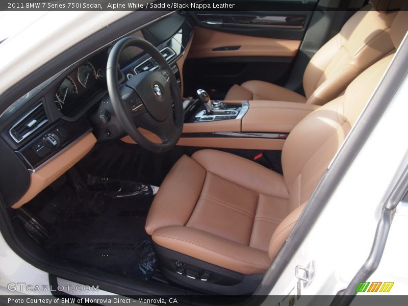 Front Seat of 2011 7 Series 750i Sedan