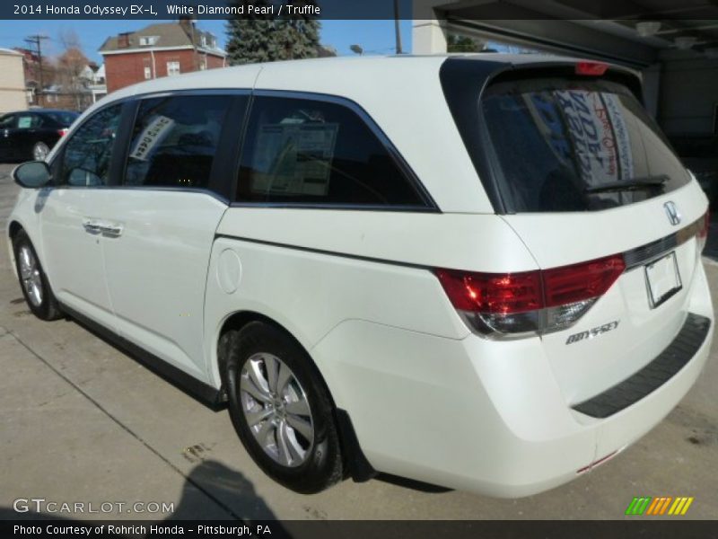 White Diamond Pearl / Truffle 2014 Honda Odyssey EX-L