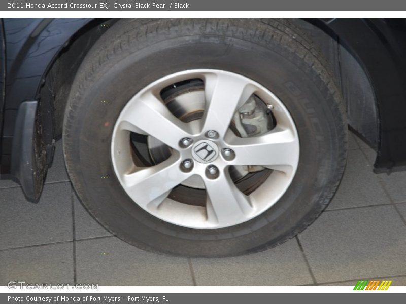 Crystal Black Pearl / Black 2011 Honda Accord Crosstour EX