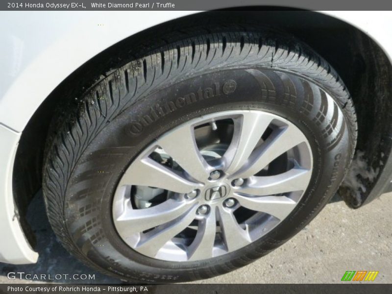 White Diamond Pearl / Truffle 2014 Honda Odyssey EX-L