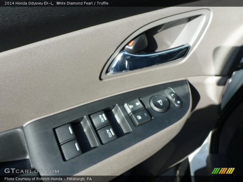 White Diamond Pearl / Truffle 2014 Honda Odyssey EX-L