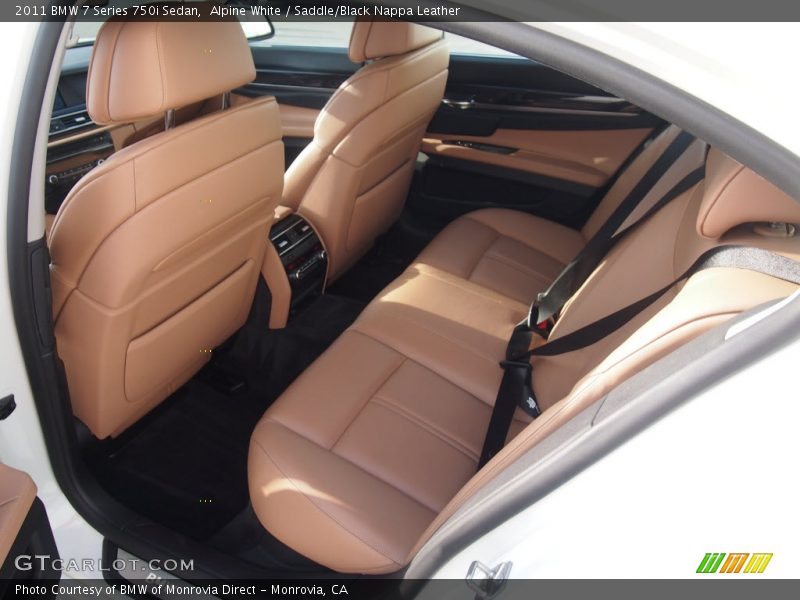 Alpine White / Saddle/Black Nappa Leather 2011 BMW 7 Series 750i Sedan