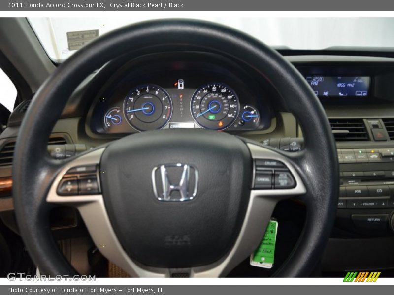 Crystal Black Pearl / Black 2011 Honda Accord Crosstour EX