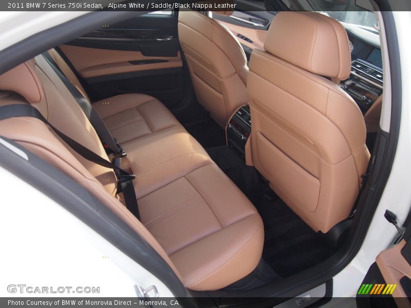 Alpine White / Saddle/Black Nappa Leather 2011 BMW 7 Series 750i Sedan