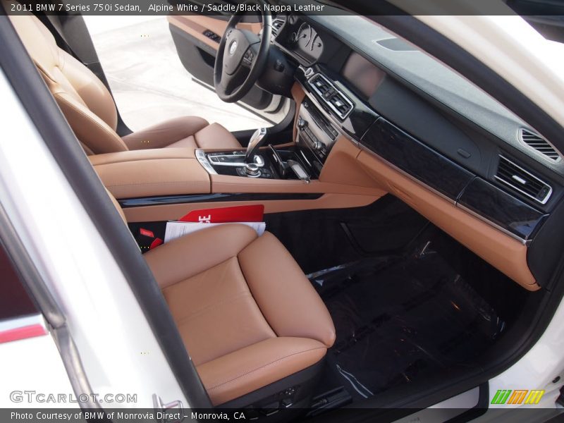 Alpine White / Saddle/Black Nappa Leather 2011 BMW 7 Series 750i Sedan