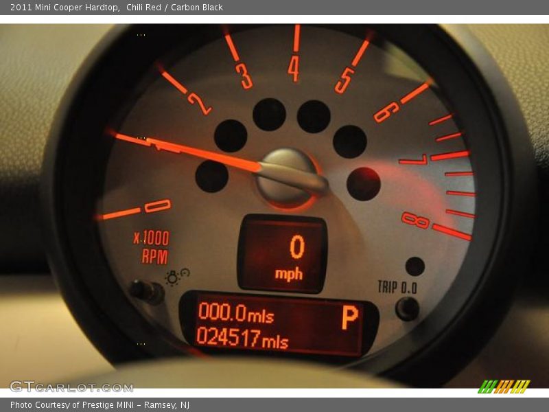 Chili Red / Carbon Black 2011 Mini Cooper Hardtop