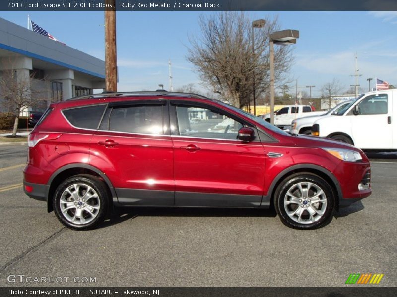 Ruby Red Metallic / Charcoal Black 2013 Ford Escape SEL 2.0L EcoBoost