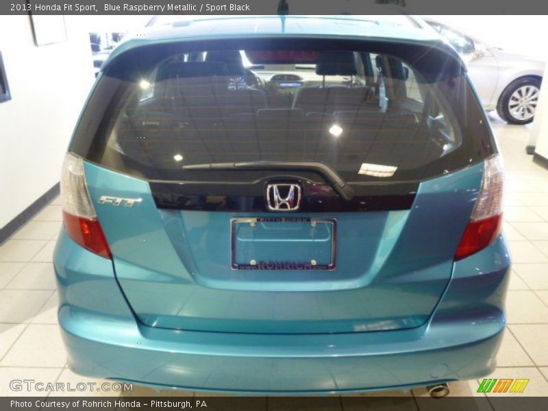 Blue Raspberry Metallic / Sport Black 2013 Honda Fit Sport