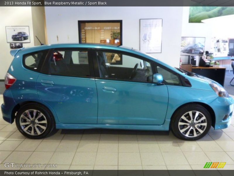 Blue Raspberry Metallic / Sport Black 2013 Honda Fit Sport