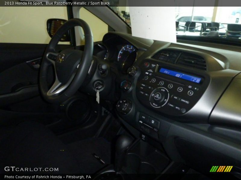 Blue Raspberry Metallic / Sport Black 2013 Honda Fit Sport