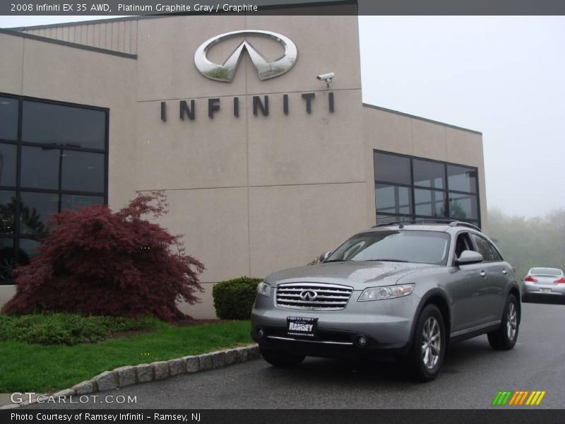 Platinum Graphite Gray / Graphite 2008 Infiniti EX 35 AWD