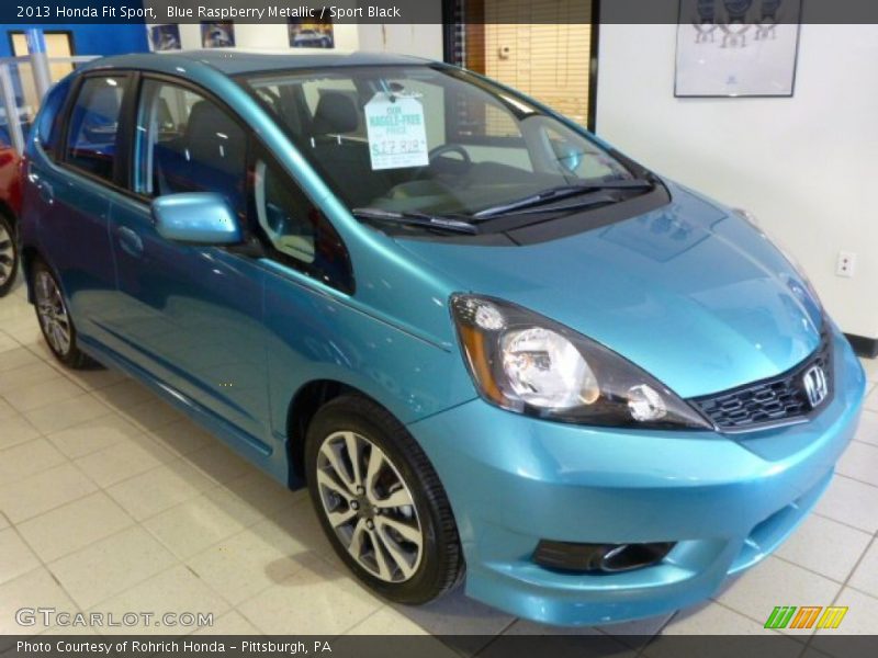 Blue Raspberry Metallic / Sport Black 2013 Honda Fit Sport