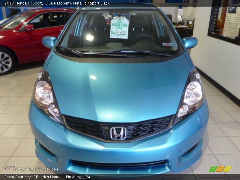 Blue Raspberry Metallic / Sport Black 2013 Honda Fit Sport