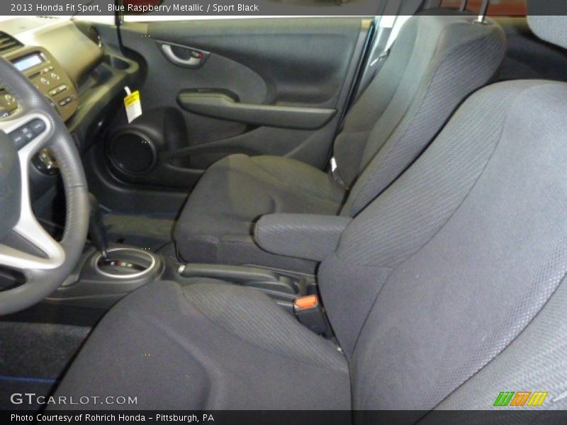 Blue Raspberry Metallic / Sport Black 2013 Honda Fit Sport